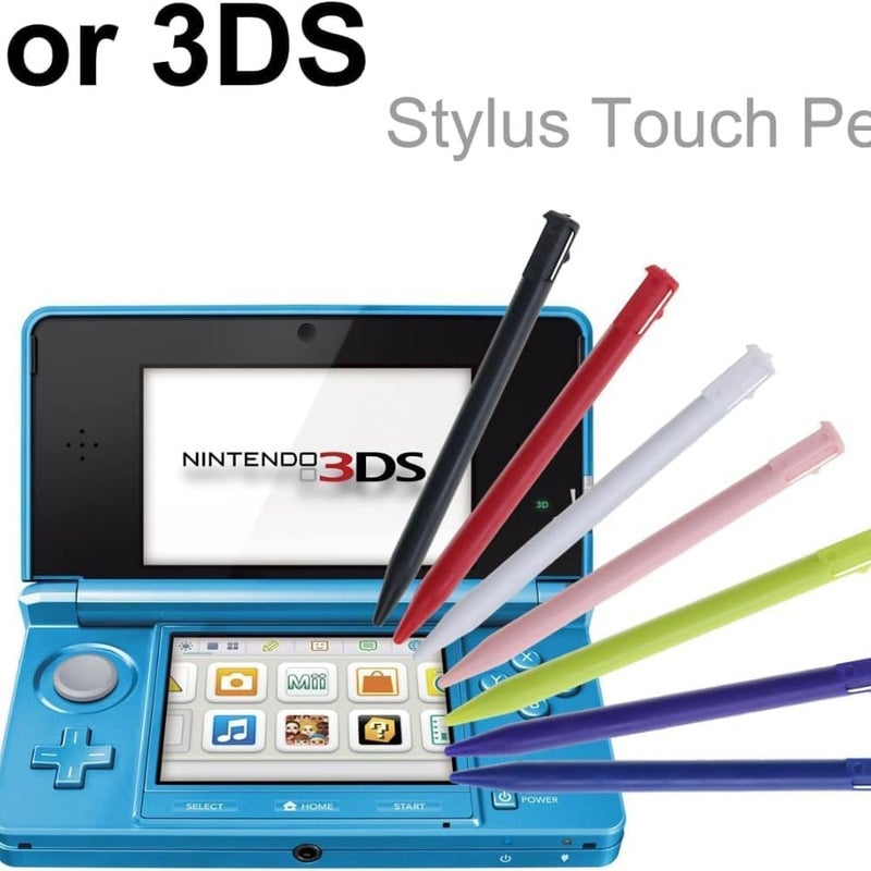4 قطع قلم شاشة تعمل باللمس قلم ستايلس قلم محمول لجهاز 3DS (أسود)